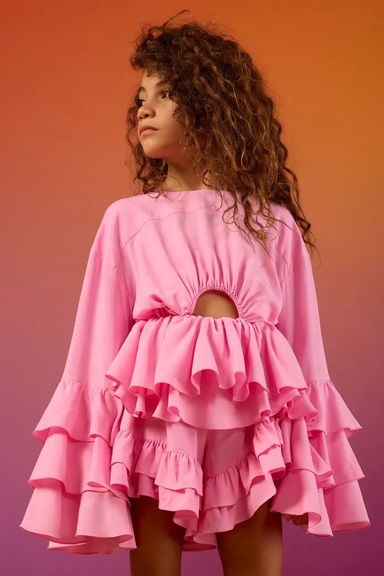 Dětské kraťasy Pinko látka růžová KFBE005.0.VI024