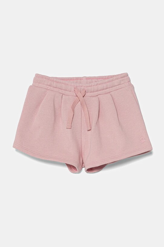 United Colors of Benetton pantaloni scurți din bumbac pentru copii casual roz 3J70G901R.P.Seasonal