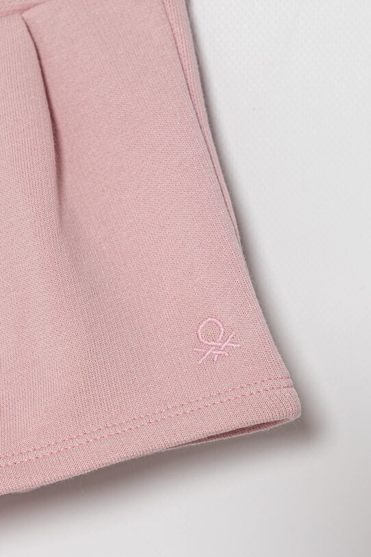 Fete United Colors of Benetton pantaloni scurți din bumbac pentru copii 3J70G901R.P.Seasonal roz