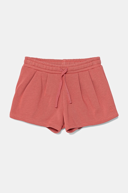 Dětské bavlněné šortky United Colors of Benetton pletenina růžová 3J70G901R.P.Seasonal