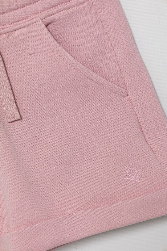 Девочка Детские хлопковые шорты United Colors of Benetton 3J68C901C.G.Season.PPYA розовый