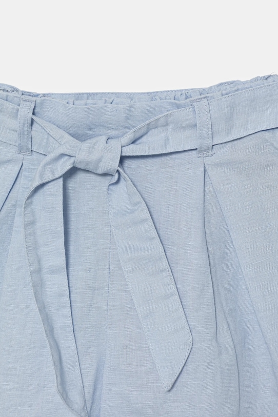 DÍVKA Dětské plátěné šortky United Colors of Benetton 43WBG902G.P.Seasonal modrá