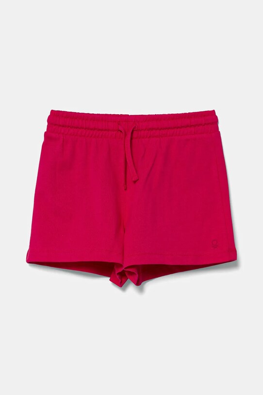 United Colors of Benetton szorty bawełniane dziecięce bawełna różowy 3BL0G901T.P.Seasonal