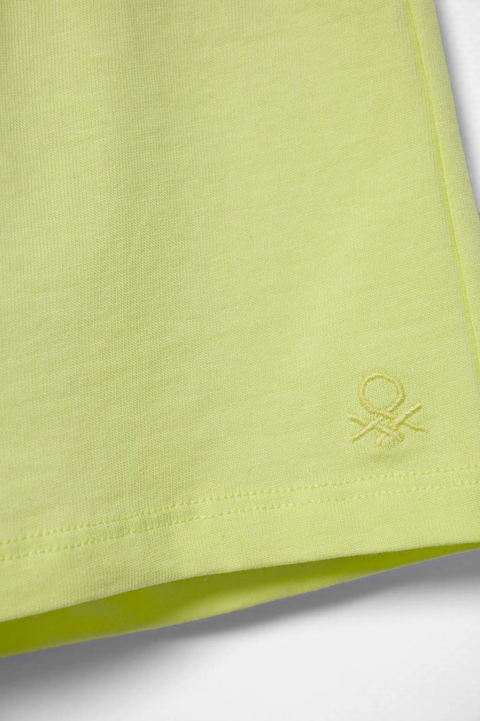 Fete United Colors of Benetton pantaloni scurți din bumbac pentru copii 3BL0G901T.P.Seasonal verde