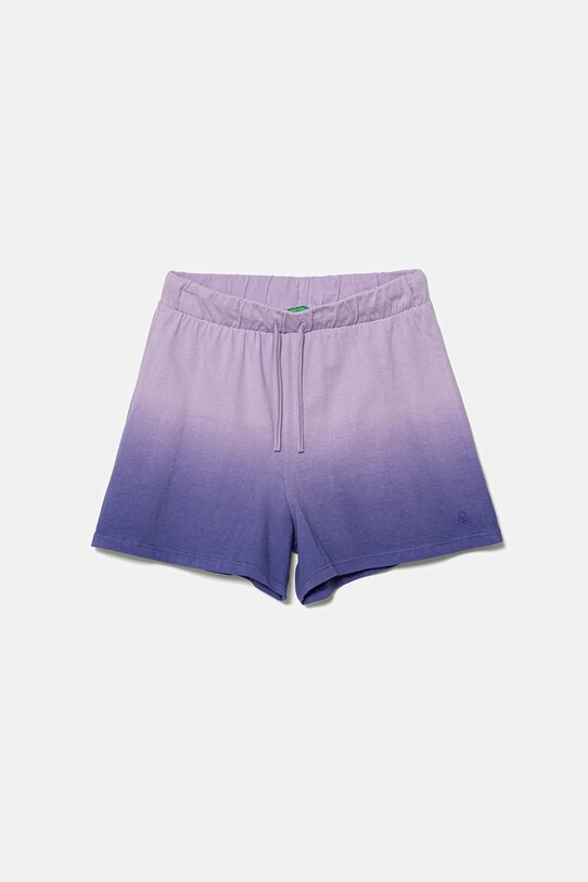 United Colors of Benetton szorty bawełniane dziecięce bawełna fioletowy 3NPDC903G.G.Seasonal