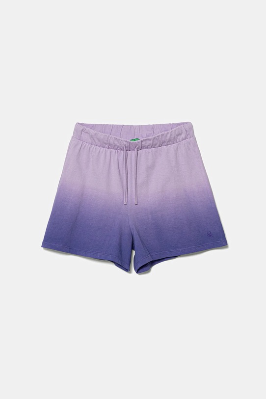 United Colors of Benetton pantaloni scurți din bumbac pentru copii cu modele violet 3NPDC903G.G.Seasonal