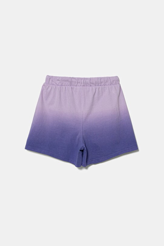United Colors of Benetton szorty bawełniane dziecięce 3NPDC903G.G.Seasonal fioletowy SS25