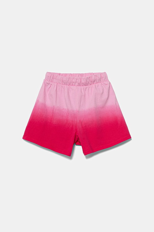 United Colors of Benetton szorty bawełniane dziecięce 3NPDC903G.G.Seasonal różowy SS25