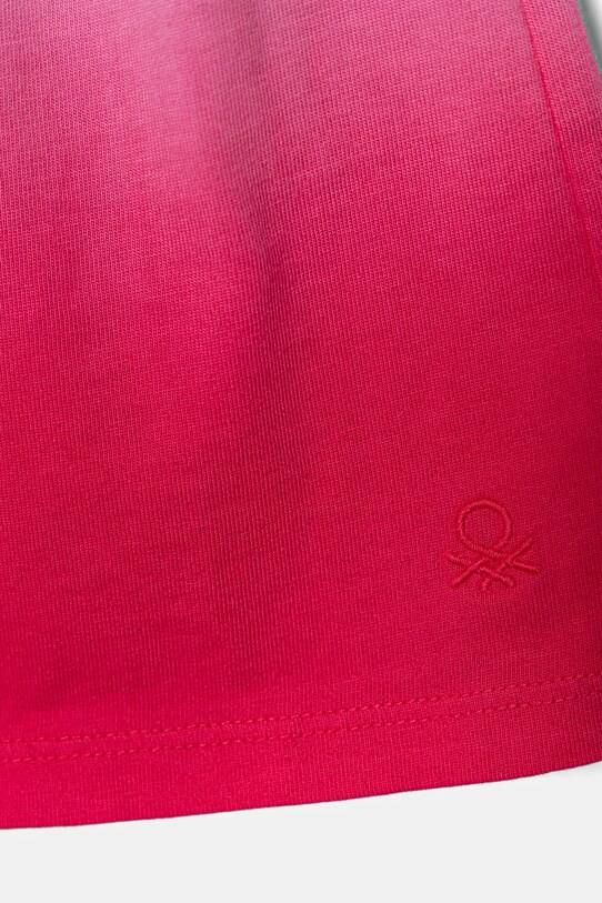 Fete United Colors of Benetton pantaloni scurți din bumbac pentru copii 3NPDC903G.G.Seasonal roz