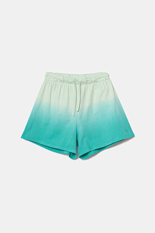 United Colors of Benetton pantaloni scurți din bumbac pentru copii cu modele turcoaz 3NPDC903G.G.Seasonal