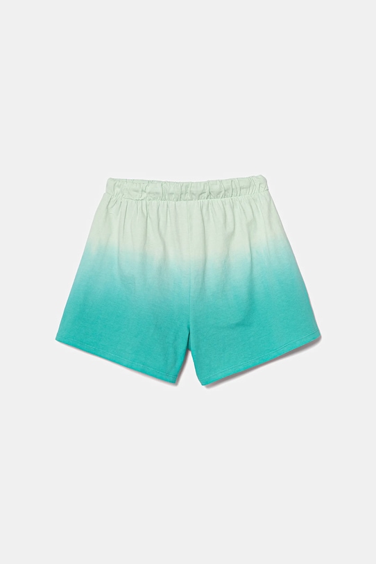 United Colors of Benetton szorty bawełniane dziecięce 3NPDC903G.G.Seasonal turkusowy SS25
