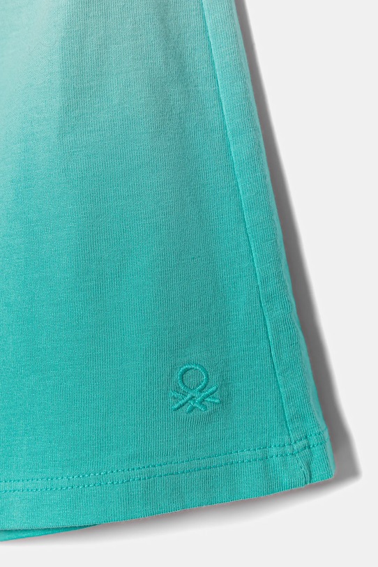 Dziewczynka United Colors of Benetton szorty bawełniane dziecięce 3NPDC903G.G.Seasonal turkusowy