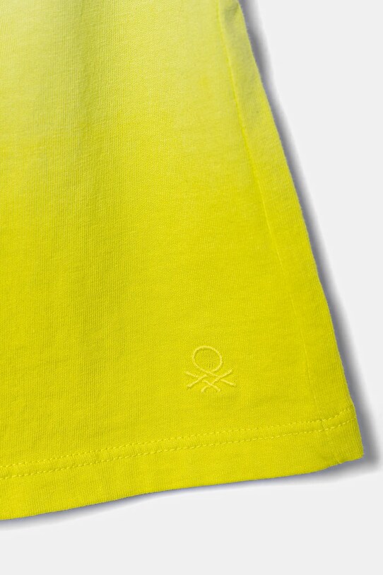 Fete United Colors of Benetton pantaloni scurți din bumbac pentru copii 3NPDC903G.G.Seasonal verde