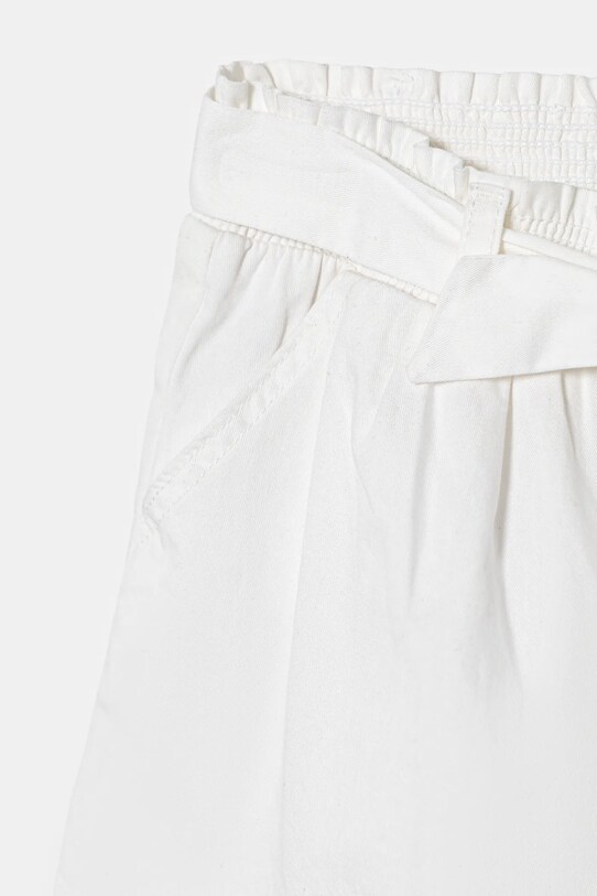 Fete United Colors of Benetton pantaloni scurți din bumbac pentru copii 47RGG9030.P.Seasonal alb