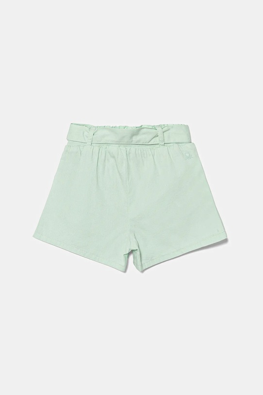 Дитячі бавовняні шорти United Colors of Benetton 47RGG9030.P.Seasonal зелений SS25