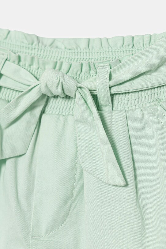 Fete United Colors of Benetton pantaloni scurți din bumbac pentru copii 47RGG9030.P.Seasonal verde