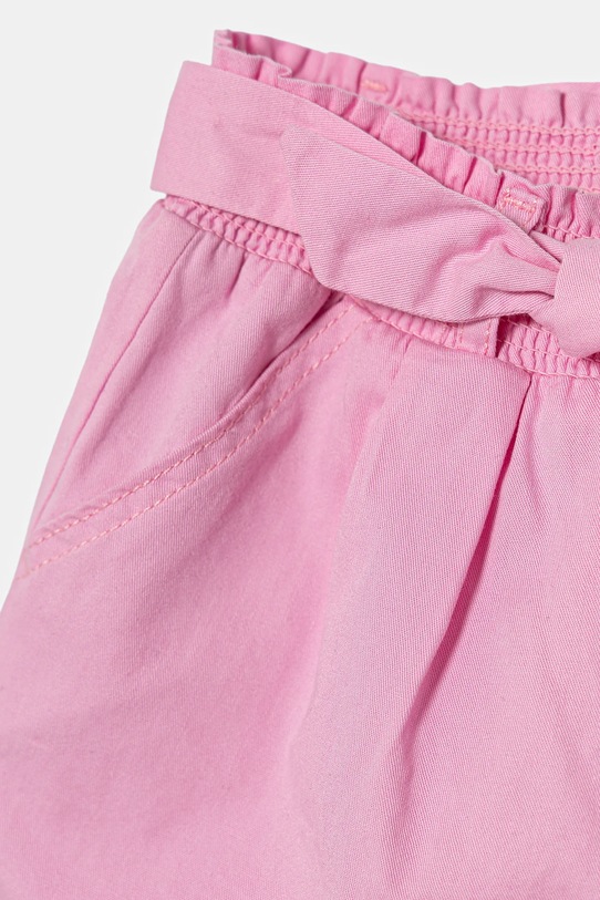 Fete United Colors of Benetton pantaloni scurți din bumbac pentru copii 47RGG9030.P.Seasonal roz