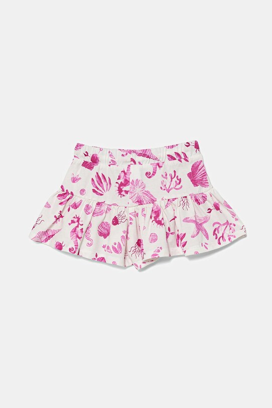 Παιδικό βαμβακερό σορτς United Colors of Benetton 34VAG901X.P.Seasonal ροζ SS25