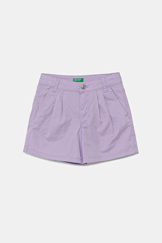 United Colors of Benetton szorty bawełniane dziecięce bawełna fioletowy 47RGC903Y.G.Seasonal