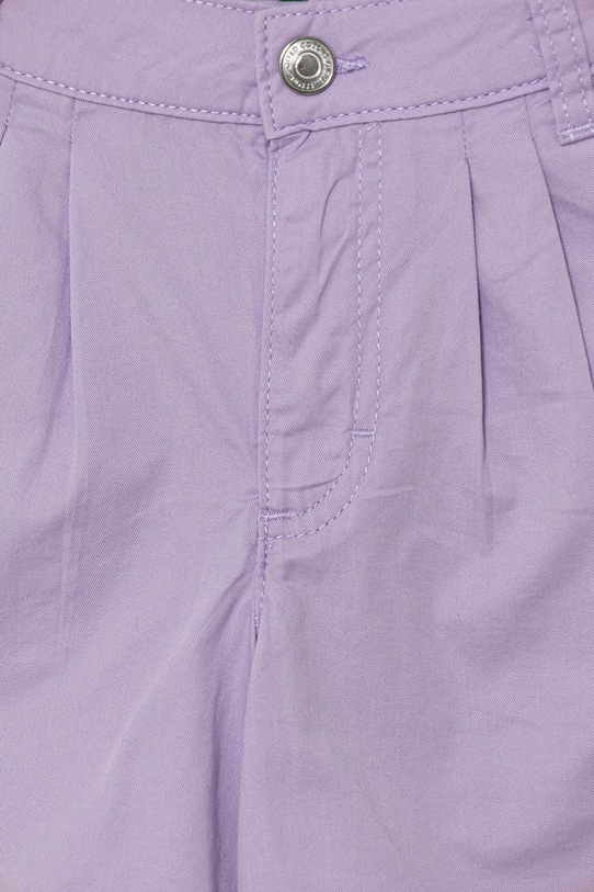 Fete United Colors of Benetton pantaloni scurți din bumbac pentru copii 47RGC903Y.G.Seasonal violet