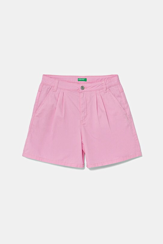 Detské bavlnené šortky United Colors of Benetton bavlna ružová 47RGC903Y.G.Seasonal