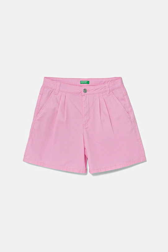 Дитячі бавовняні шорти United Colors of Benetton casual рожевий 47RGC903Y.G.Seasonal