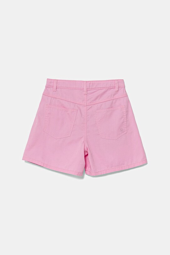 United Colors of Benetton pantaloni scurți din bumbac pentru copii 47RGC903Y.G.Seasonal roz SS25