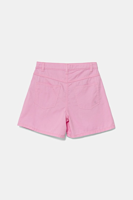 Дитячі бавовняні шорти United Colors of Benetton 47RGC903Y.G.Seasonal рожевий SS25