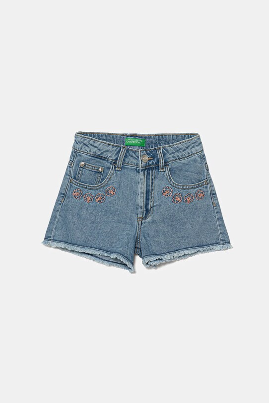 United Colors of Benetton pantaloni scurți din denim pentru copii casual albastru 4UTPC9049.G.Seasonal