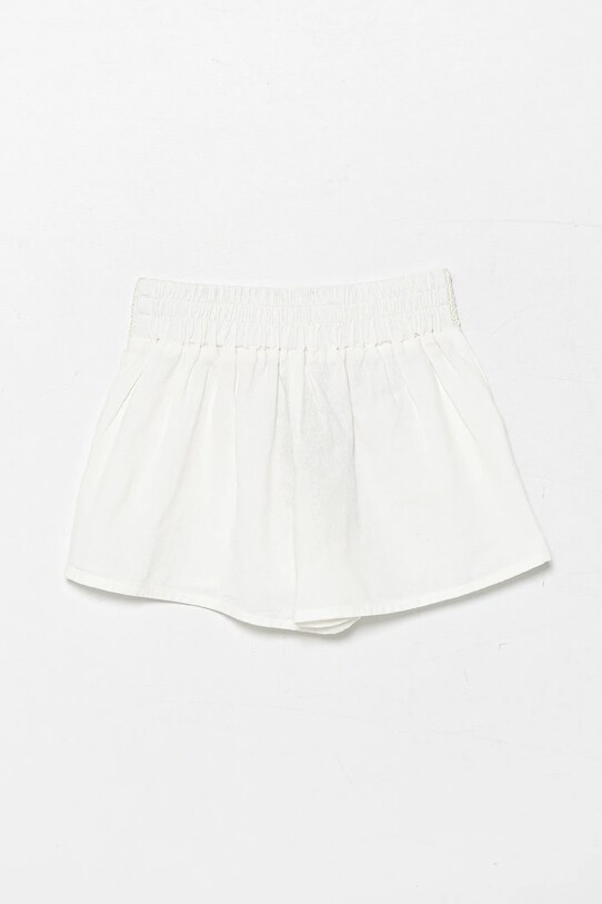 United Colors of Benetton pantaloni scurți din bumbac pentru copii 47JKG902U.P.Seasonal alb SS25