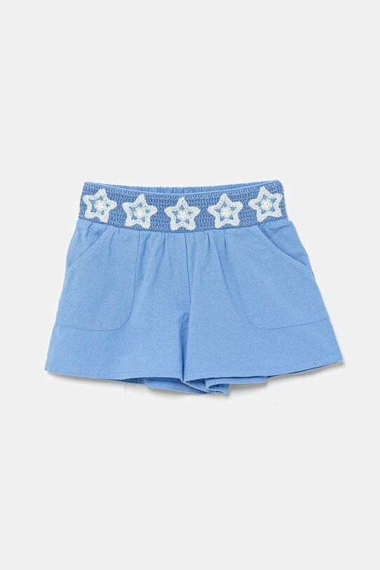United Colors of Benetton szorty bawełniane dziecięce casual niebieski 47JKG902U.P.Seasonal