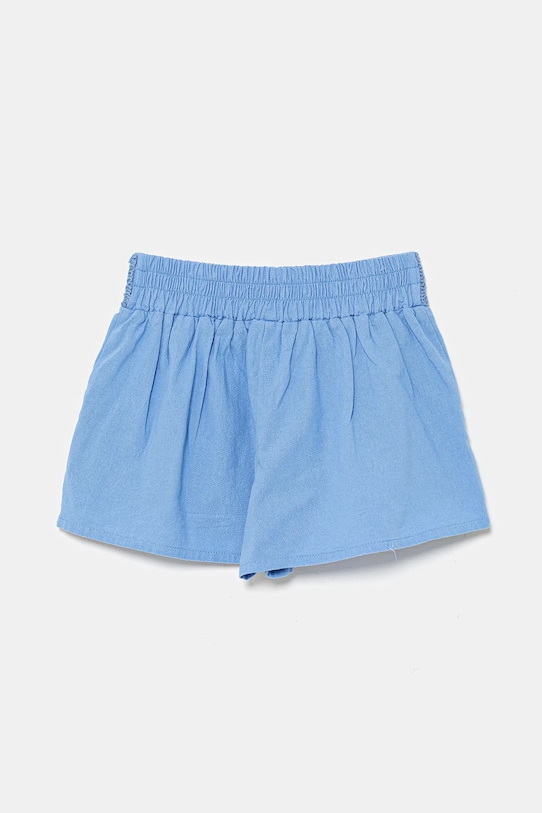 Fete United Colors of Benetton pantaloni scurți din bumbac pentru copii 47JKG902U.P.Seasonal albastru