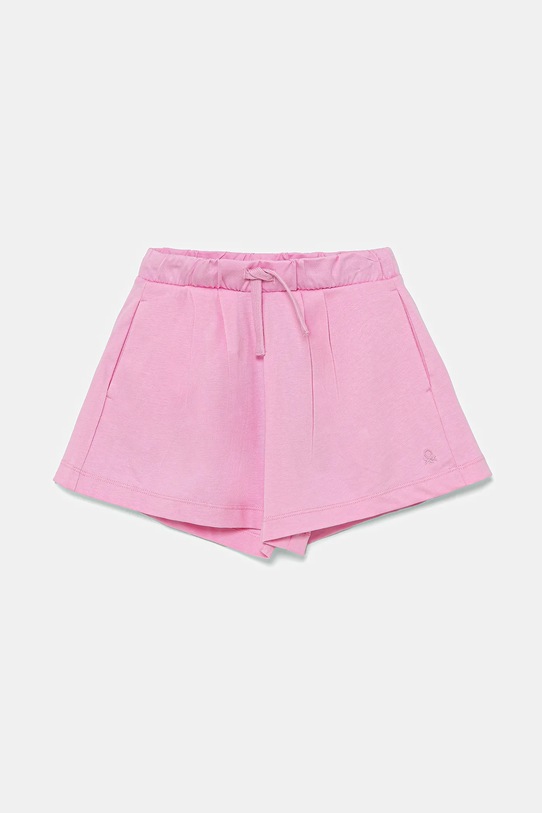Детские хлопковые шорты United Colors of Benetton casual розовый 3BL0C903I.G.Seasonal