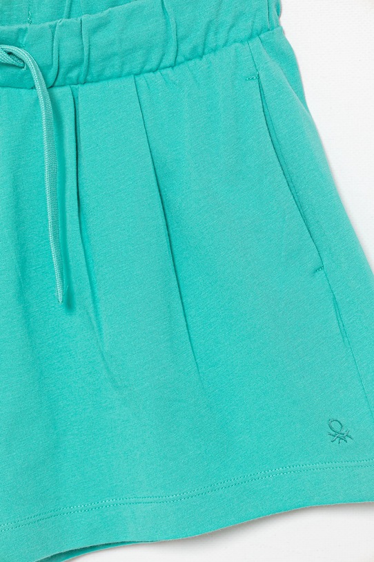 Detské bavlnené šortky United Colors of Benetton 3BL0C903I.G.Seasonal tyrkysová SS25