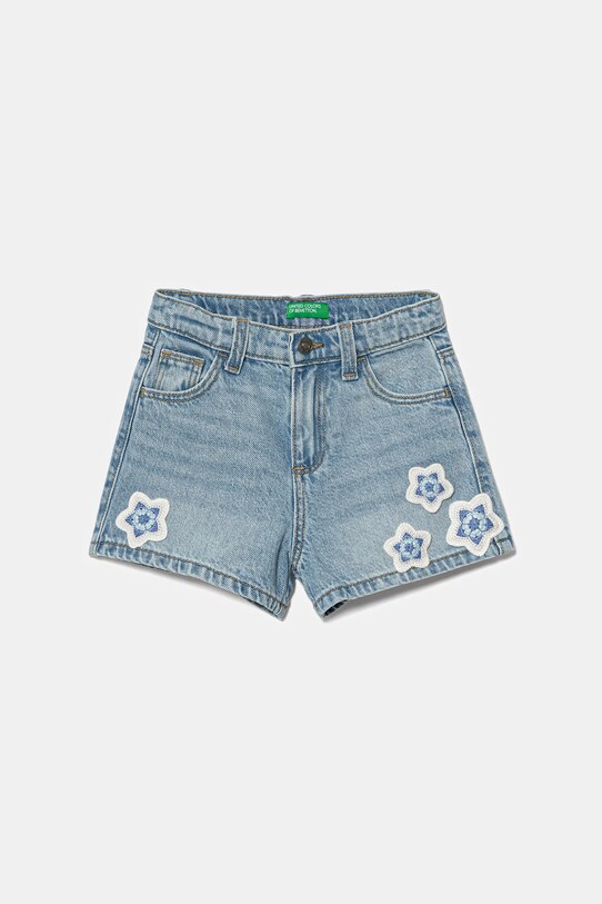 United Colors of Benetton pantaloni scurți din denim pentru copii casual albastru 42MHG902W.P.Seasonal