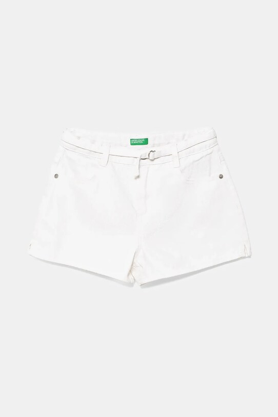 United Colors of Benetton szorty jeansowe dziecięce bawełna biały 4PLRC903Z.G.Seasonal