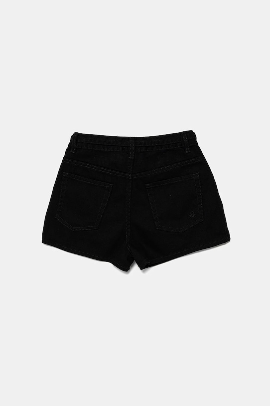 United Colors of Benetton pantaloni scurți din denim pentru copii 4PLRC903Z.G.Seasonal negru SS25