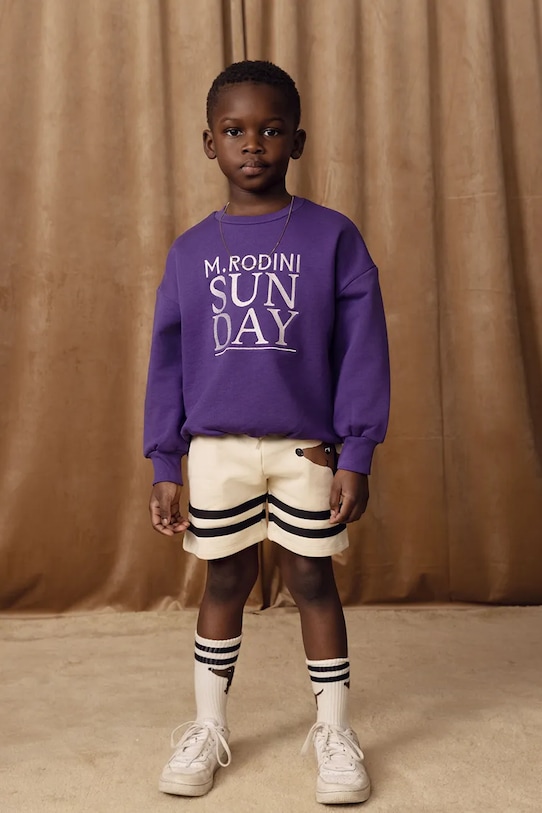 Mini Rodini szorty bawełniane dziecięce Dog 2513012413