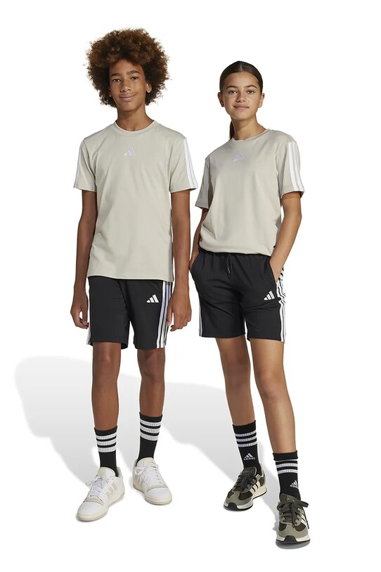 adidas pantaloni scurți din bumbac pentru copii sport negru JE0310