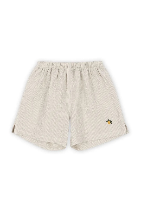 Detské krátke nohavice Konges Sløjd ELLIOT SHORTS GOTS s elastanom sivá KS102291