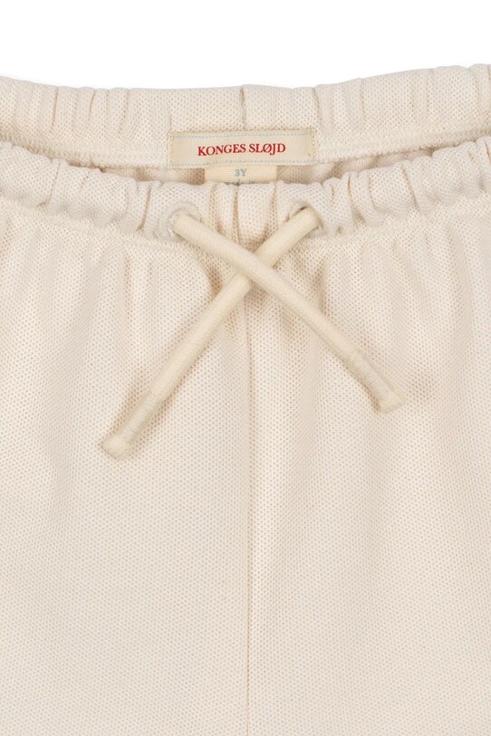 Дитячі бавовняні шорти Konges Sløjd FLORIAN SHORTS GOTS бежевий KS102413