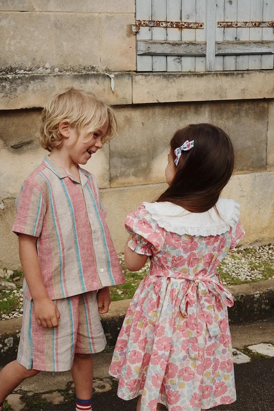 Konges Sløjd szorty lniane dziecięce VENICE SHORTS KS102449