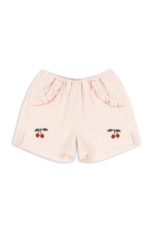 Σορτς Konges Sløjd ELLIE FRILL SHORTS GOTS casual μπεζ KS103163