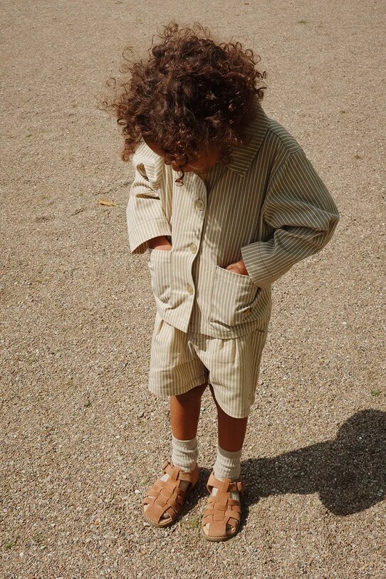 Konges Sløjd pantaloncini FRANKIE SHORTS GOTS casual beige KS103182