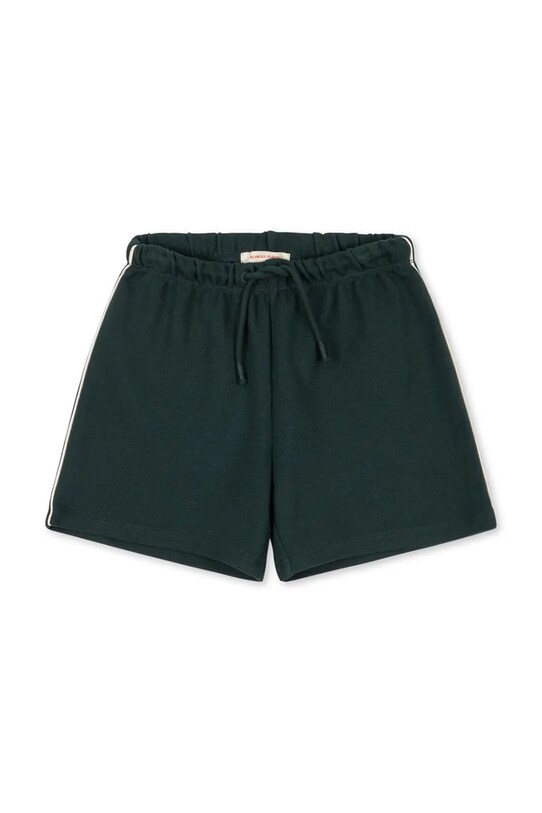 Konges Sløjd szorty FLORIAN SHORTS GOTS tkanina zielony KS103305