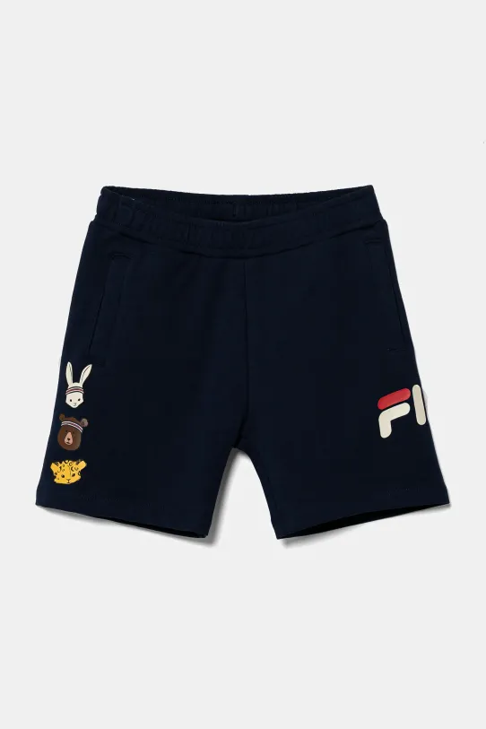 Fila szorty dziecięce LOBEZ z elastanem granatowy FAK0396