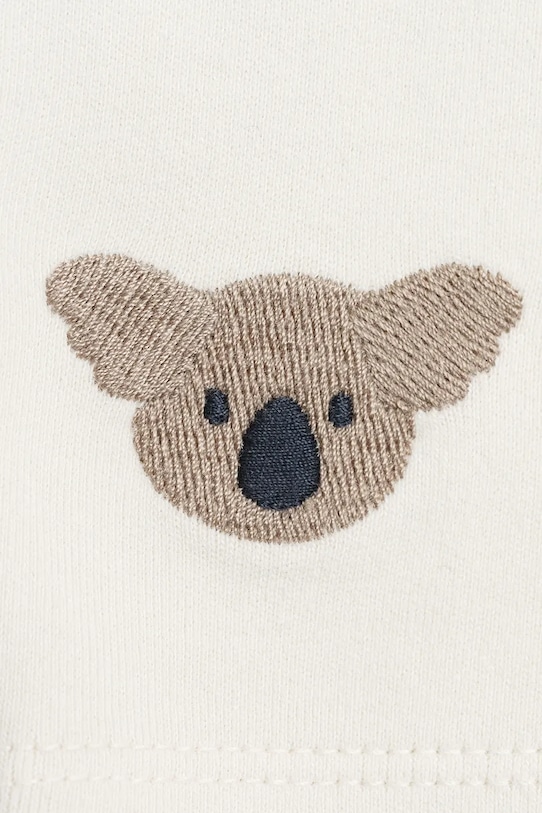 Detské bavlnené šortky Donsje Ithri Shorts Koala biela 4096002.68.92