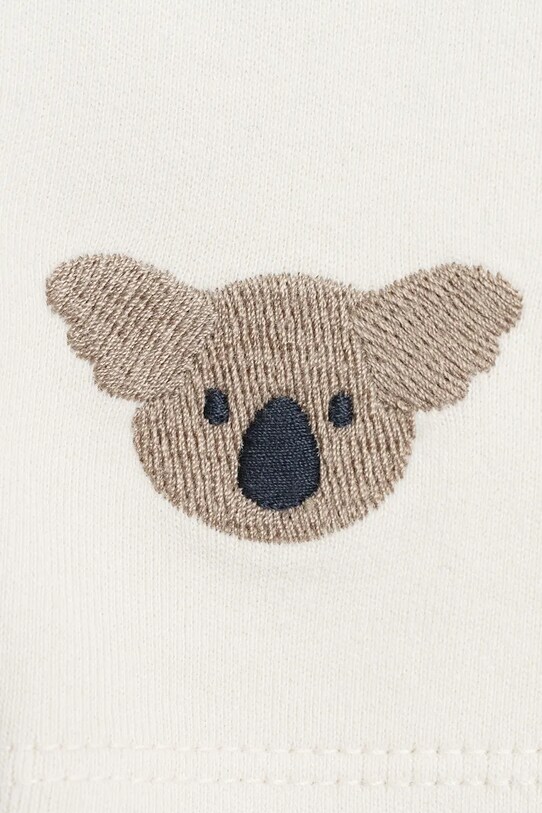 Παιδικό βαμβακερό σορτς Donsje Ithri Shorts Koala λευκό 4096002.98.128