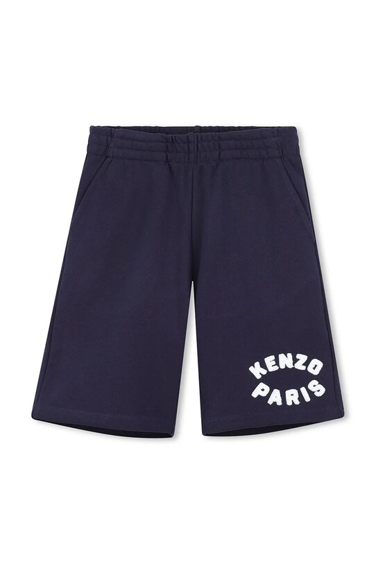 Παιδικό βαμβακερό σορτς Kenzo Kids βαμβάκι σκούρο μπλε K61181.162