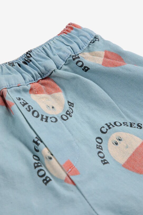 Детские хлопковые шорты Bobo Choses Morning Egg голубой 125AB048